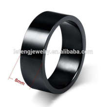 Espacios en blanco del anillo para hombre de alta calidad del acero inoxidable, joyería negra del anillo